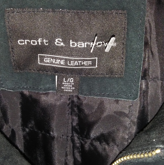 Croft and Barrow Genuine Large Leather Jacket - Picture 5 of 5